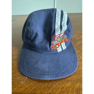 Vintage JNCO Hat Cap Snapback One Size Blue Racing Stripe Car Cotton Mens